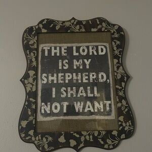 Decorative Framed Wall Art with Inspirational Quote